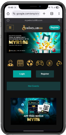 Winclub88 welcome bonus Malaysia