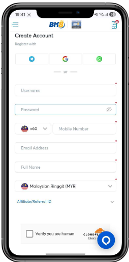 2. Create Your Account