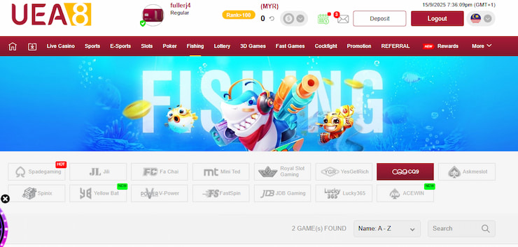 UAE8 Fishing Games