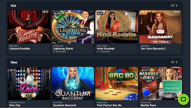Playdash Live Casino