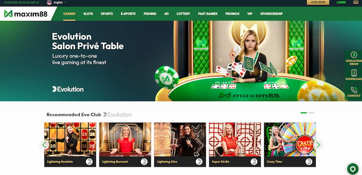 Maxim88 Live Casino