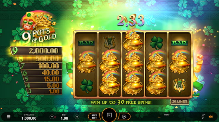 9 Pots of Gold Slot