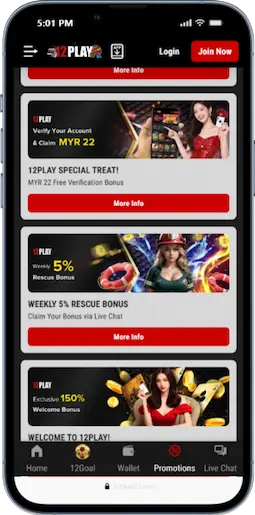 Bonuses and Promotions at 12Play