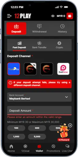 Register At 12Play Casino Step 3