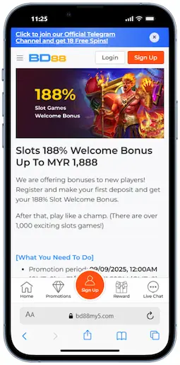Cssino Welcome Bonus At BD88