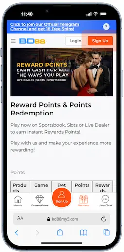 Rrewards Programme at BD88