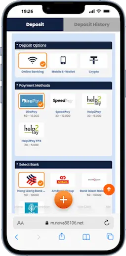 Register At Nova88 Casino Step 4