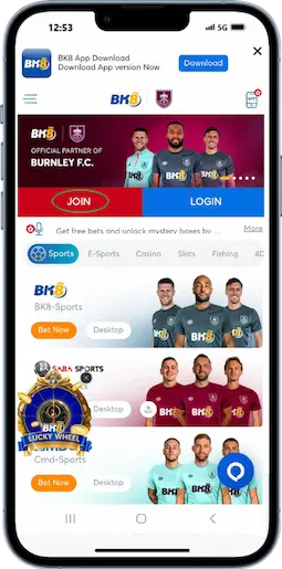 Step 1 - Visit the Bk8 Homepage